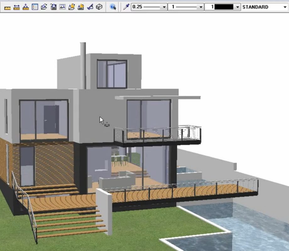 Arhitectură – locuință, model 3D