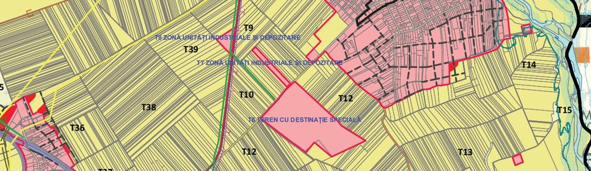 P.U.G. – zone industriale și terenuri speciale în extravilan, pe tarlale